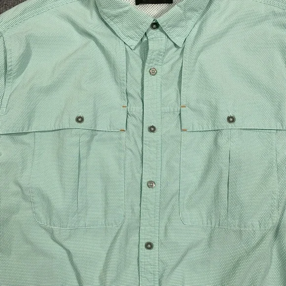 Orvis Shirt Men XL Open Air Caster UPF Vented Fishing Performance Seersucker - Picture 6 of 15